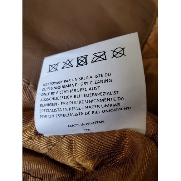 ROCHAS Paris Brown Leather Bomber Jacket - XL - Picture 10 of 10